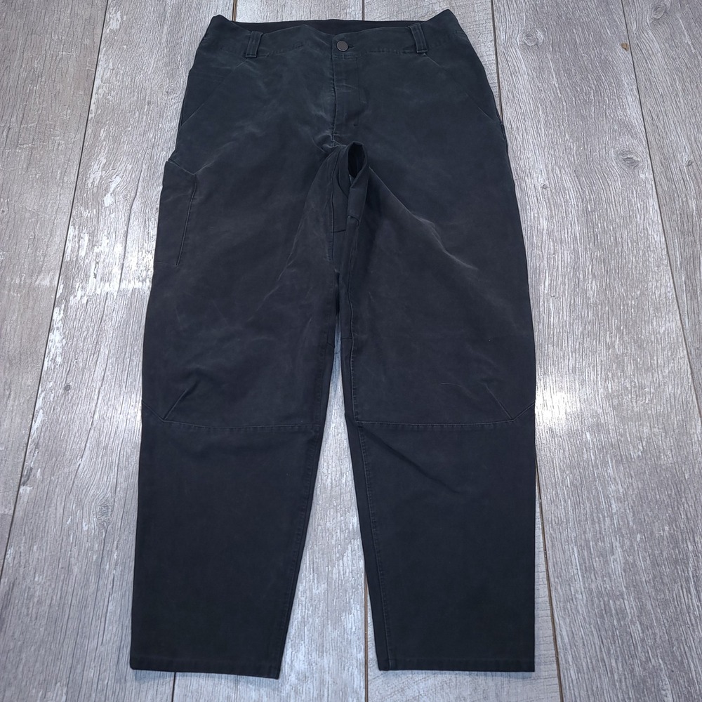 Lululemon Utilitech Carpenter Pants Men Size 32 Black Utility Casual Tapered - Picture 1 of 9